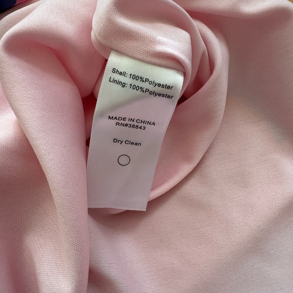 Sam Edelman Deco Trapeze Dress Chiffon Pink Multi - Picture 8 of 9